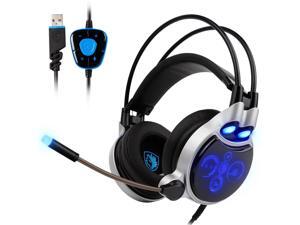 SADES R8 Gaming Headset Virtual 7.1 Channel Surround Sound USB PC Stereo Headphones with High Sensitivity Microphone LED Light SADES R8 Gaming Headset Virtual 7.1 Channel Surround Sound USB PC Stereo Headphones with High Sensitivity Microphone LED Light