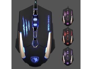 SADES Q6 Gaming mice USB mouse 7 Buttons, 3500 DPI, 4 Optical LED Metal bottom Gaming Mouse SADES Q6 Gaming mice USB mouse 7 Buttons, 3500 DPI, 4 Optical LED Metal bottom Gaming Mouse