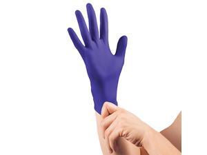 Medium Nitrile Exam Gloves - Medical Grade, Powder Free, Latex Rubber Free, Disposable, Non Sterile, Food Safe, Indigo / Purple color, Convenient Dispenser Pack of 100 Medium Nitrile Exam Gloves - Medical Grade, Powder Free, Latex Rubber Free, Disposable, Non Sterile, Food Safe, Indigo / Purple color, Convenient Dispenser Pack of 100