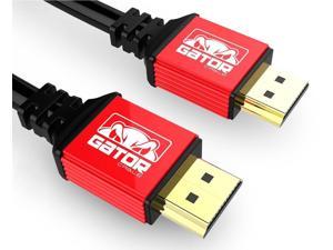 GATOR CABLE Ultra HD High Speed HDMI 2.0 Cable - Male to Male (A to A) - RED - 15 FT - Gold Plated Connectors - HDTV LED 3D 2160P 4K x 2k HDR PS4 BluRay