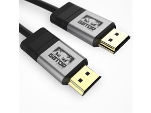 GATOR CABLE HD High Speed HDMI 1.4 Cable - Male to Male (A to A) - SILVER - 6 FT - Gold Plated Connectors - HDTV LED 3D 1080P 2160P 4K PS4 BluRay