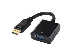 DP to VGA Cable 1080P Gold Plated Standard Displayport to VGA Converter (Male to Female) Connector Adapter for TV Projector Display Screen Transition & Multi-screen Display DP to VGA Cable 1080P Gold Plated Standard Displayport to VGA Converter (Male to Female) Connector Adapter for TV Projector Display Screen Transition & Multi-screen Display