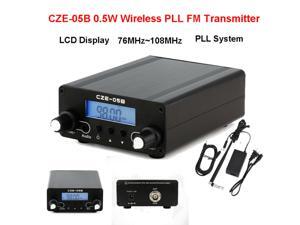 CZE-05B 0.5W Wireless PLL FM Transmitter 76MHz~108MHz Antenna Home Broadcast LCD CZE-05B 0.5W Wireless PLL FM Transmitter 76MHz~108MHz Antenna Home Broadcast LCD