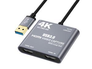 HDMI 4K 1080P VIDEO CAPTURE CARD SCREEN RECORD USB 3.0 VIDEO AUDIO LOOP OUT HDMI 4K 1080P VIDEO CAPTURE CARD SCREEN RECORD USB 3.0 VIDEO AUDIO LOOP OUT