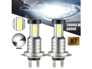 2x H7 LED Headlight Bulb Kit High Low Beam 100W 30000LM Super Bright 6500K White 2x H7 LED Headlight Bulb Kit High Low Beam 100W 30000LM Super Bright 6500K White