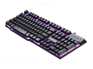 Ionlyyou® RAJFOO Mechanical Feel 7 Colorful Backlit USB Wired Gaming Keyboard For Laptop Windows 7/Vista Backlit Mechanical Gaming Keyboard Ionlyyou® RAJFOO Mechanical Feel 7 Colorful Backlit USB Wired Gaming Keyboard For Laptop Windows 7/Vista Backlit Mechanical Gaming Keyboard