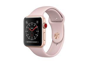 Apple Watch Series 3 38mm GPS + Cellular, Gold Aluminum Case - Pink Sand Sport Band