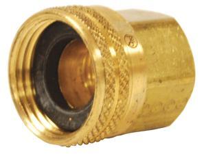 Dixon 5021208CLF 3/4" Fem GHT Swiv x 1/2" Fem NPT Lead Free Brass <= 0.25% Pb Dixon 5021208CLF 3/4" Fem GHT Swiv x 1/2" Fem NPT Lead Free Brass <= 0.25% Pb