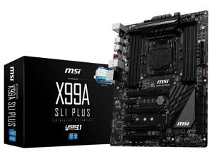MSI X99A SLI PLUS LGA 2011-v3 Intel X99 SATA 6Gb/s USB 3.1 USB 3.0 ATX Intel Motherboard (Refurb)