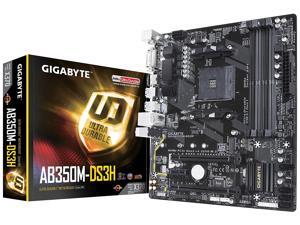 GIGABYTE AB350M-DS3H AM4 AMD B350 SATA 6Gb/s USB 3.1 HDMI Micro ATX AMD Motherboard GIGABYTE AB350M-DS3H AM4 AMD B350 SATA 6Gb/s USB 3.1 HDMI Micro ATX AMD Motherboard