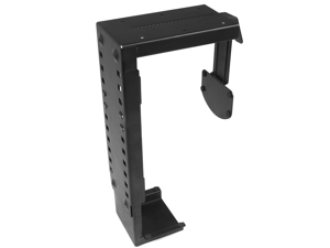 CPU Holder - Adjustable For Under Desk Mounting Of Your PC Tower Case