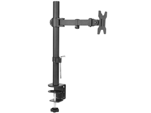 Monitor Arm Mount for Single Monitor Height Adjustable Ergonomics and Tilt / Swivel / Rotate Ability for Screens up to 32"