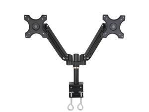 Dual Monitor Stand, Heavy Duty Deluxe Gas Spring Mount Arms with for Two 10''-27'' LED/LCD/PDP Computer Monitors Dual Monitor Stand, Heavy Duty Deluxe Gas Spring Mount Arms with for Two 10''-27'' LED/LCD/PDP Computer Monitors