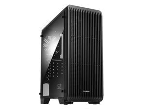 Zalman S2 ATX Mid Tower Desktop Computer PC Case, 3 x 120mm Fans included, Tinted Acrylic Side Panel, Mesh Front Panel, USB 3.0