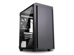 Zalman T3 Compact Mini Tower M-ATX PC Case - 2 x 120mm Fans Pre-Installed, Tempered Glass Side Panel, Compatible with Micro-ATX & Mini-ITX, Desktop Computer Chassis