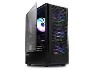 Zalman FIT ATX PC Case, High Airflow, 4 x 120mm ARGB Fan with Controller (Non-PWM), Tempered Glass Side Panel, USB 3.0, Compact Mid-Tower Gaming Computer Case, Black