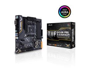 Asus TUF B450M-Pro Gaming AMD Ryzen 3 AM4 DDR4, HDMI, Dual M.2, USB 3.1 Gen 2 and Aura Sync RGB LED Lighting Micro-ATX Motherboard Asus TUF B450M-Pro Gaming AMD Ryzen 3 AM4 DDR4, HDMI, Dual M.2, USB 3.1 Gen 2 and Aura Sync RGB LED Lighting Micro-ATX Motherboard