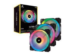 Corsair LL Series CO-9050072-WW LL120 RGB, 120mm Dual Light Loop RGB LED PWM Fan, 3 Fan Pack with Lighting Node PRO PC Cooling Computer LEDs Case Fans Heatsink Cooler Cooling LED RGB Corsair LL Series CO-9050072-WW LL120 RGB, 120mm Dual Light Loop RGB LED PWM Fan, 3 Fan Pack with Lighting Node PRO PC Cooling Computer LEDs Case Fans Heatsink Cooler Cooling LED RGB