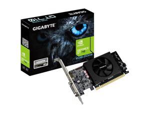 GIGABYTE GeForce GT 710 DirectX 12 GV-N710D5-2GL 2GB 64-Bit DDR5 PCI Express 2.0 x8 Low Profile Video Card