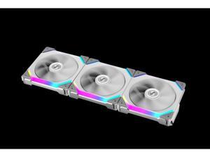 (Ship by Fedex)LIAN LI UNI FAN SL120 RGB WHITE 3X 12CM FAN PACK WITH CONTROLLER (Ship by Fedex)LIAN LI UNI FAN SL120 RGB WHITE 3X 12CM FAN PACK WITH CONTROLLER