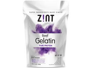 Unflavored Gelatin Powder - 100% Kosher Beef Gelatin By Zint - Pasture Raised (10 Oz. Bag) Unflavored Gelatin Powder - 100% Kosher Beef Gelatin By Zint - Pasture Raised (10 Oz. Bag)