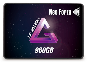 Neo Forza NFS10 2.5" 960GB SATA III SSD High Speed up to 550 MB/s Read, 500 MB/s Write Internal Solid State Drive