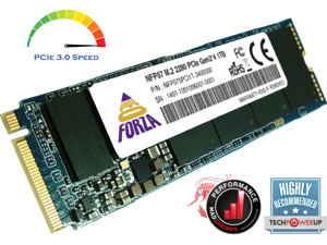 Neo Forza eSPORTS 3400MB/s 1TB M.2 NMVe 3-bit MLC Internal Solid State Drive (SSD) with built-in DRAM cache (NFP075PCI1T-3400200)