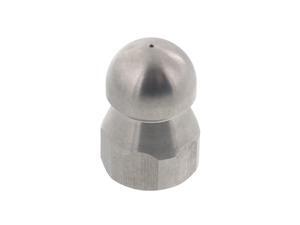 Erie Tools Button Nose 3/8" Drain Cleaning Nozzle 4.5 Orifice 5500 PSI Stainless Steel for Sewer Pipe Water Jetter Erie Tools Button Nose 3/8" Drain Cleaning Nozzle 4.5 Orifice 5500 PSI Stainless Steel for Sewer Pipe Water Jetter