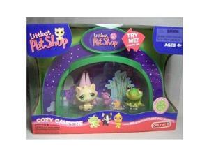 littlest pet shop light up dome cozy campfire with frog #400 & cat #401 littlest pet shop light up dome cozy campfire with frog #400 & cat #401