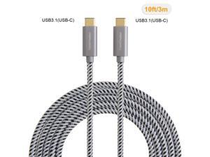 USB Type C-C Cable , CableCreation 10FT Braided USB 2.0 Type C (USB-C) to Type C Data Charging Cable(3A), for New Macbook 12 inches, Chromebook Pixel, Nexus 5/6p, Lumia 950/950XL & more (Gray) USB Type C-C Cable , CableCreation 10FT Braided USB 2.0 Type C (USB-C) to Type C Data Charging Cable(3A), for New Macbook 12 inches, Chromebook Pixel, Nexus 5/6p, Lumia 950/950XL & more (Gray)