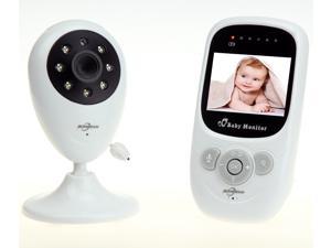 JEANJEAN sp880 Digital Video Baby Monitors 2.4GH LCD with Night Vision, Temperature Monitor and Two-way Communication Built-in 4 Lullabies