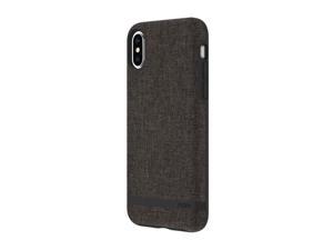 Incipio Carnaby Stylish Slim Protective Case for iPhone XS 58  iPhone X with Soft Premium Fabric and AntiSlip Grip  Gray