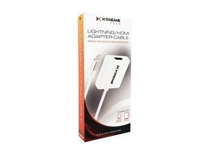 Xtreme PAC2-1023-AST Lightning to HDMI Adapter for iPhone and iPad, White