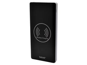 Boost BPB435 - 10,000mAh Power Bank with Wireless Charging and 2 USB Ports, Black