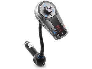 Gogroove Flexsmart X2 Mini Bluetooth FM Transmitter Car Kit Grey GGFSX20200GYEW Gogroove Flexsmart X2 Mini Bluetooth FM Transmitter Car Kit Grey GGFSX20200GYEW