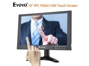 Eyoyo 10 Inch LED Monitor 1920*1200 HD VGA AV BNC USB Video Input IPS Touch Screen Monitor For CCTV DVD PC Eyoyo 10 Inch LED Monitor 1920*1200 HD VGA AV BNC USB Video Input IPS Touch Screen Monitor For CCTV DVD PC