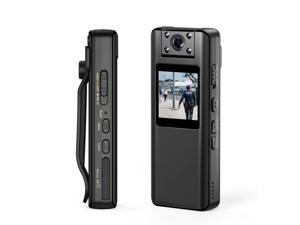 BOBLOV A22 64GB Body Camera, 180° Rotatable Lens, 1080PHD BodyCam with OLED Screen to Playback, Portable Body Camera with Audio Support 4 Hours Recording for Office Meeting/Travel/Walking Pets