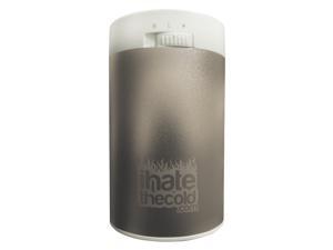 USB Hand Warmer Power Bank - iHateTheCold Rechargeable Reusable Maxi Silver 8800mAh / External Battery Pack / USB Charger for smartphone and tablet / LED flashlight and Strobe Light