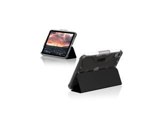 UAG iPad Mini Case [8.3-inch screen] (6th Gen, 2021) Rugged Translucent Featherlight Multi-Angle Viewing Folio Stand with Pencil Holder Plyo Protective Cover, Ice