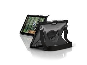 UAG Microsoft Surface Pro 8 Case Plasma w/Hand Strap & Shoulder Strap Feather-Light Translucent Rugged Military Drop Tested Protective Cover, Ice