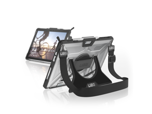 UAG Designed for Microsoft Surface Pro 7 Plus, Surface Pro 7, Pro 6, Pro 5th Gen (2017) (LTE), Pro 4 with Hand Strap & Shoulder Strap Plasma Feather-Light Rugged [Ice] Military Drop Tested Case