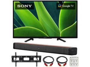 Sony 32 W830K HD LED HDR TV with Google TV 2022 with Deco Home 60W Soundbar Bundle