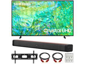 Samsung 55 Crystal UHD 4K Smart TV w Deco Home 60W Soundbar Bundle 2023 Model
