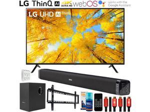 LG 65UQ7570PUJ 65 Inch 4K UHD Smart webOS TV with Deco Gear Home Theater Bundle