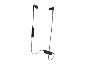 Audio-Technica ATH-CKS550XBTBK Solid Bass Bluetooth Wireless In-Ear Headphones, Black