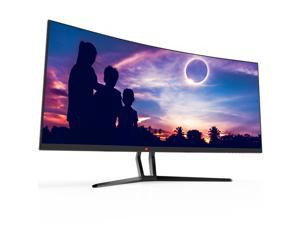Deco Gear 35" Curved Ultrawide E-LED Gaming Monitor, 21:9 Aspect Ratio, Immersive 3440x1440 Resolution, 100Hz Refresh Rate, 3000:1 Contrast Ratio (DGVIEW201) (Single Monitor)