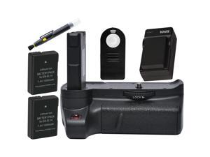 Vivitar Deluxe Nikon D3400 Power Battery Grip w/ EN-EL14A Battery (2) & Charger Bundle