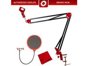 Deco Gear Microphone Suspension with Boom Scissor Arm Stand and Pop Filter Bundle Deco Gear Microphone Suspension with Boom Scissor Arm Stand and Pop Filter Bundle