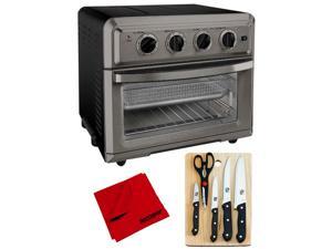 Cuisinart Convection Toaster Oven Air Fryer w/ Light Black + Knife Set and Cloth Cuisinart Convection Toaster Oven Air Fryer w/ Light Black + Knife Set and Cloth