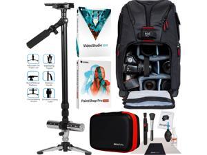 Vivitar VIV-ST-6000-BLK Professional 59" Video Photo Stabilizer Tripod Backpack Bundle Vivitar VIV-ST-6000-BLK Professional 59" Video Photo Stabilizer Tripod Backpack Bundle